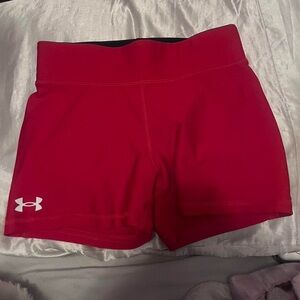 Under Armour Women's Vibrant Red Athletic Shorts